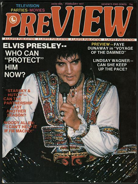 "Preview" Magazine Featuring Elvis On the Cover