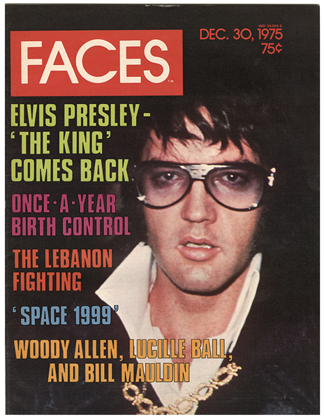 "FACES" Magazine Featuring Elvis Presley 