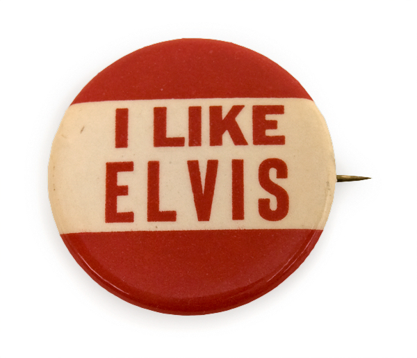 "I LIKE ELVIS" Pinback Button