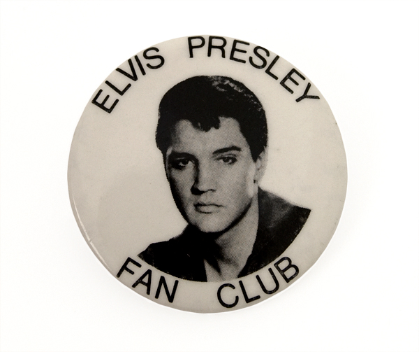 Elvis Presley Fan Club Pinback Button