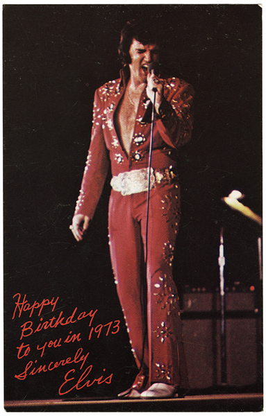 Elvis Presley Happy Birthday Postcard