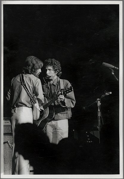 George Harrison and Bob Dylan "Concert for Bangladesh" Original Photograph by Ken Regan