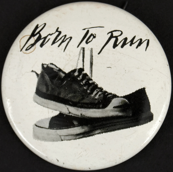 Bruce Springsteen "Born To Run" Pinback Button Circa 1975