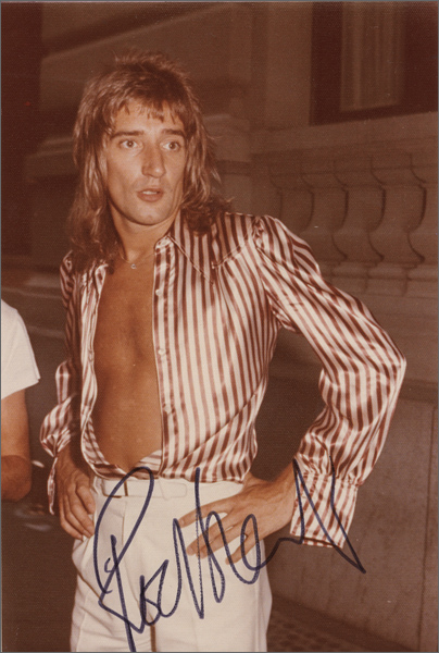 Rod Stewart Signed Photograph