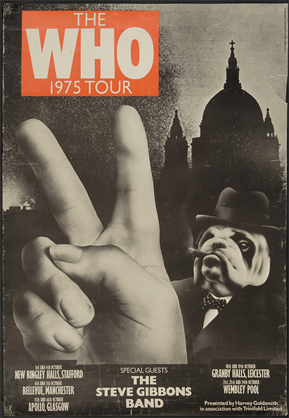 The Who 1975 Concert Tour Poster