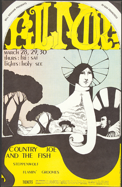 Country Joe and the Fish Fillmore West Concert Poster