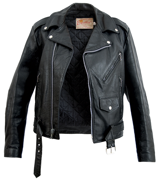 Madonna Worn Black Leather Motorcycle Jacket