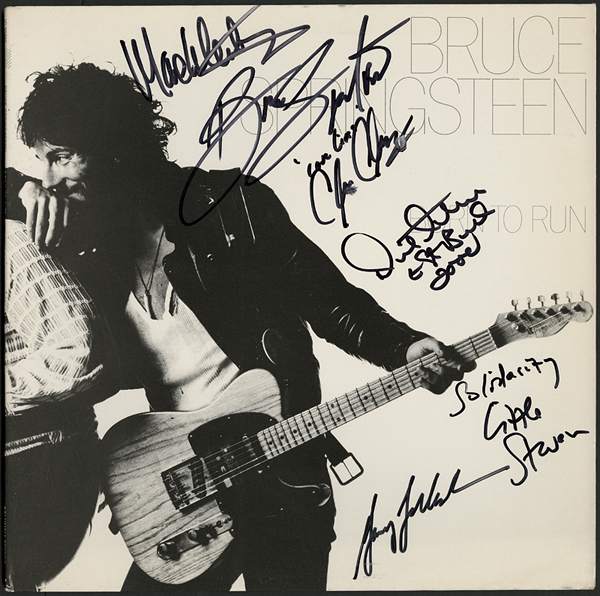 Bruce Springsteen and The E Street Band Signed "Born To Run" Album