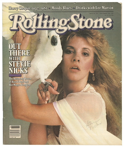 Stevie Nicks Signed Rolling Stone Magazine