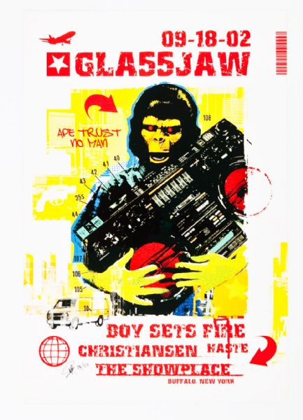 Glassjaw at The Showplace Original Poster Signed and Numbered (38/50) by Artist