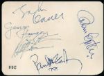 The Beatles and Brian Epstein Signed Carl-Alan Awards Invitation