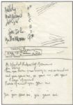 Paul McCartney and Stuart Sutcliffe Circa 1960/61 Handwritten Set List and Lyrics