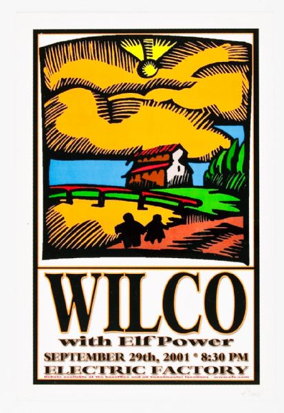 Wilco at Electric Factor Original Poster Signed by Artist