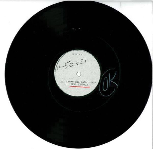 Jimi Hendrix "All Along the Watchtower" Original Acetate