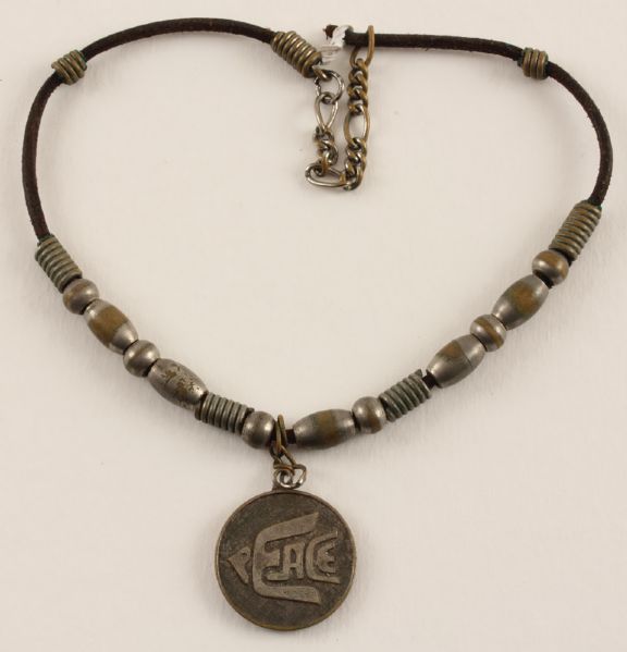 Jimi Hendrix Stage Worn Peace Necklace