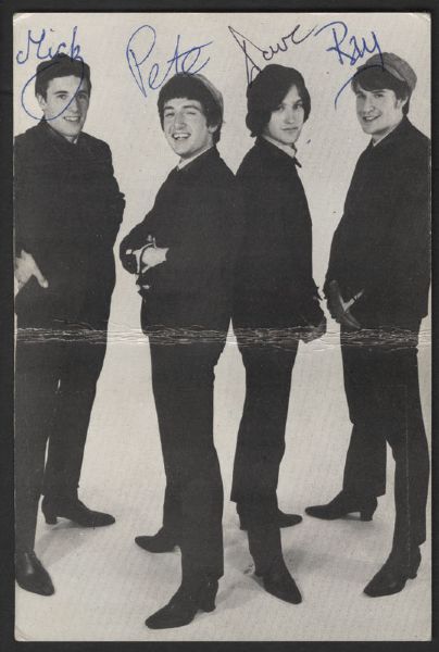 The Kinks Signed Postcard