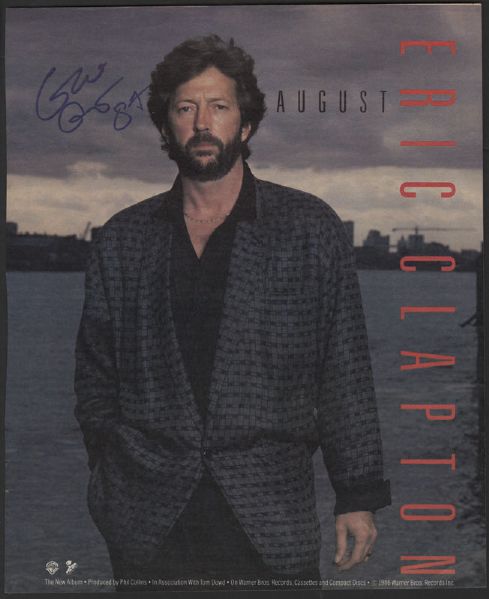 Eric Clapton Signed Photograph