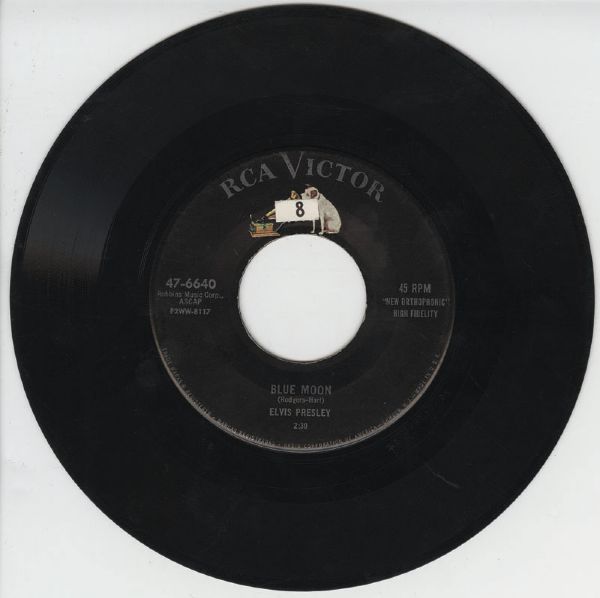 Elvis Presley "Just Because/ Blue Moon" 45