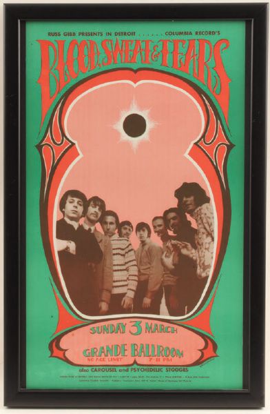 Blood, Sweat & Tears Grande Ballroom Concert Poster