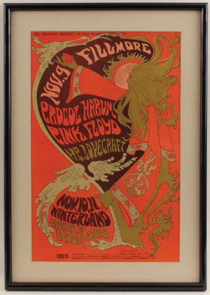 Pink Floyd Fillmore Concert Poster