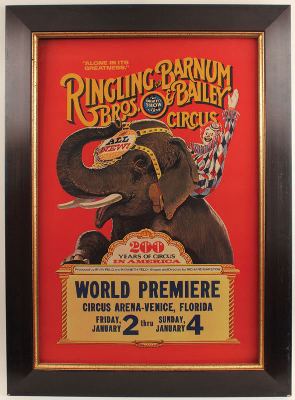 Lot Detail - Ringling Bros. And Barnum & Bailey Circus Poster