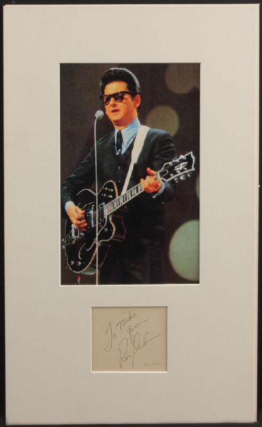 Roy Orbison Inscribed Autograph