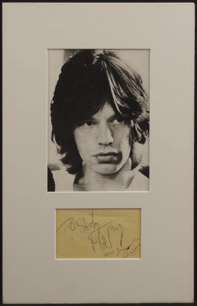 Mick Jagger Autograph