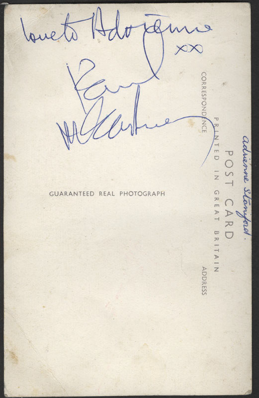 Lot Detail - Paul McCartney Signed & Inscribed Beatles Post Card