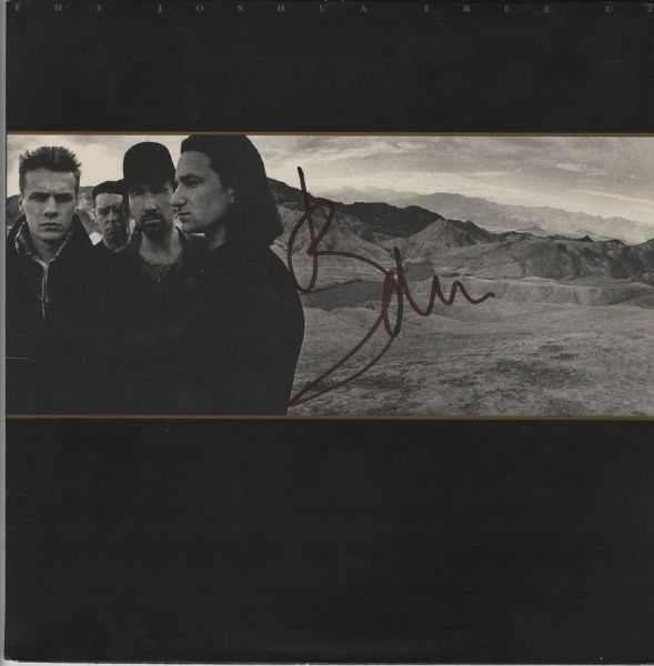 U2 Bono Signed "Joshua Tree" Album