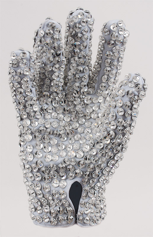 Lot Detail - Michael Jackson Worn White Swarovski Glove