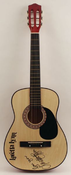 Loretta Lynn Signed Acoustic Guitar