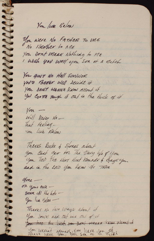 Lot Detail - Guns N' Roses Slash Personal Notebook With Handwritten ...