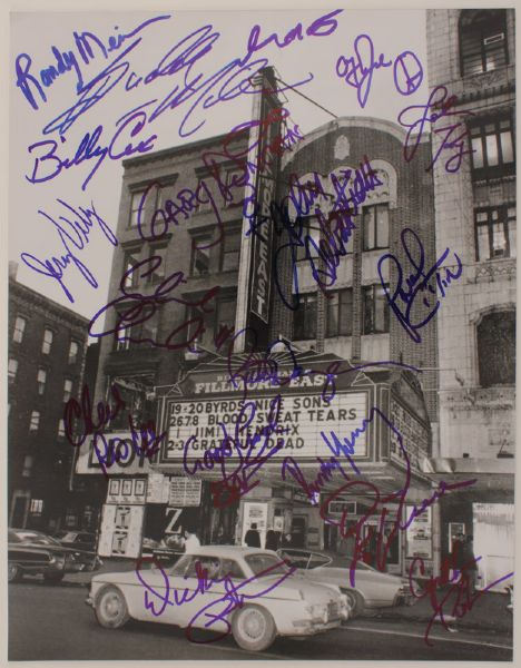 Fillmore East Performers Signed Photograph