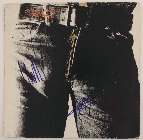 Rolling Stones Signed "Sticky Fingers" Album