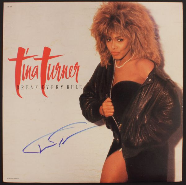 Tina Turner Signed "Break Every Rule" Album