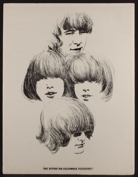 Lot Detail - The Byrds 1960's Promotional Poster