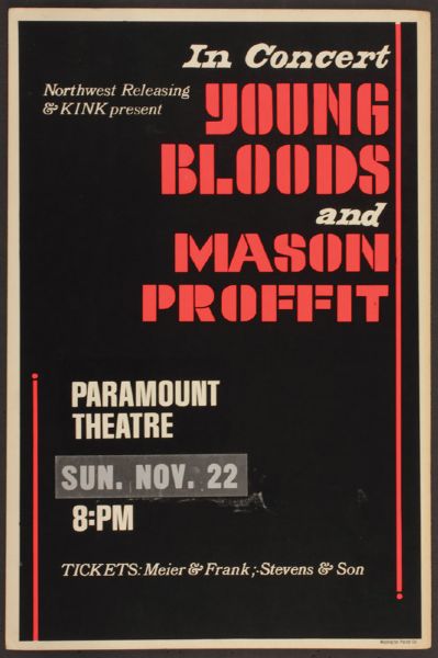 The Youngbloods Concert Poster