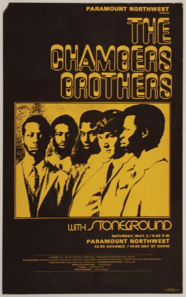 Lot Detail - Chambers Brothers Concert Poster