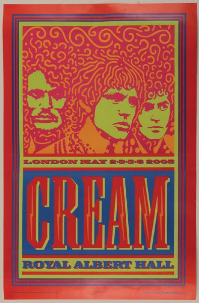 Cream Royal Albert Hall Concert Poster