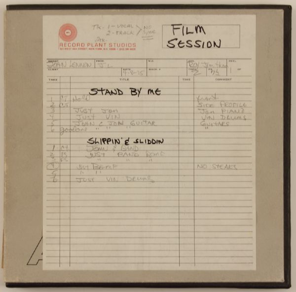 John Lennon Original Record Plant Studios "Film Session Unreleased Recordings