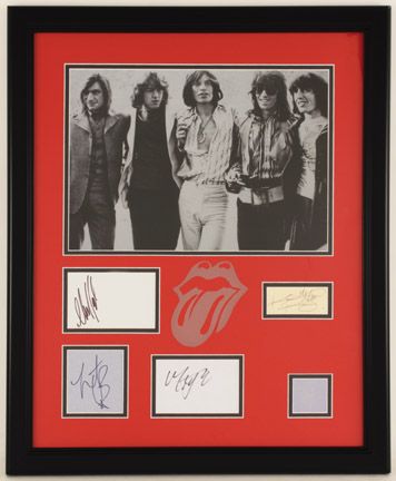 Lot Detail - The Rolling Stones Signature Display