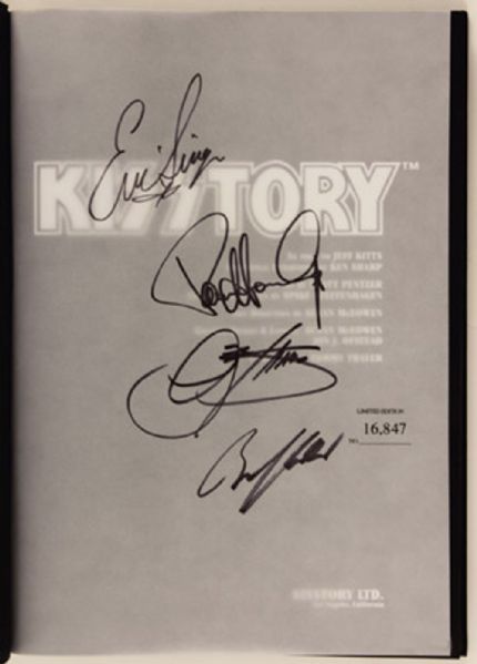 KISS Signed "KISSTORY" Limited Edition Book