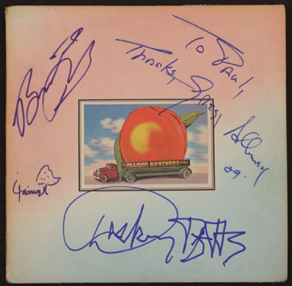 Allman Brothers Signed "Eat A Peach" Album
