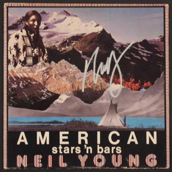 Neil Young Signed "American Stars N Bars" Album