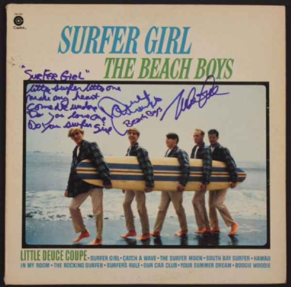 Beach Boys Signed "Surfer Girl" Album