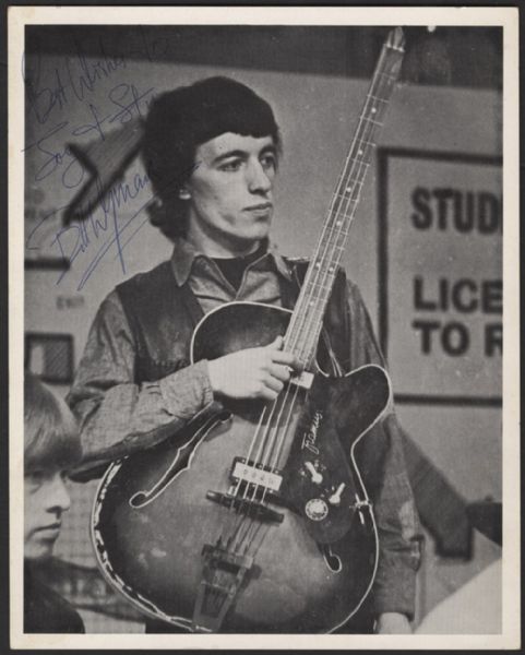 Bill Wyman Signed & Inscribed Original Photograph