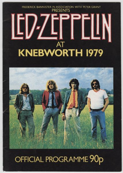 Led Zeppelin at Knebworth 1979 Original Concert Program