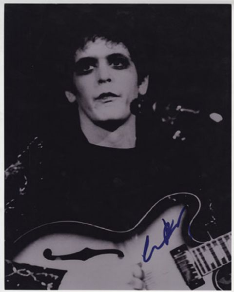 Lou Reed Signed Photograph