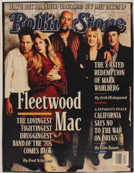 Fleetwood Mac Signed Rolling Stone Magazine Original Poster Print