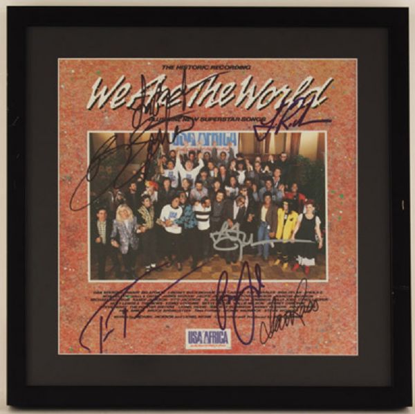 "We Are The World" Album Signed by 6